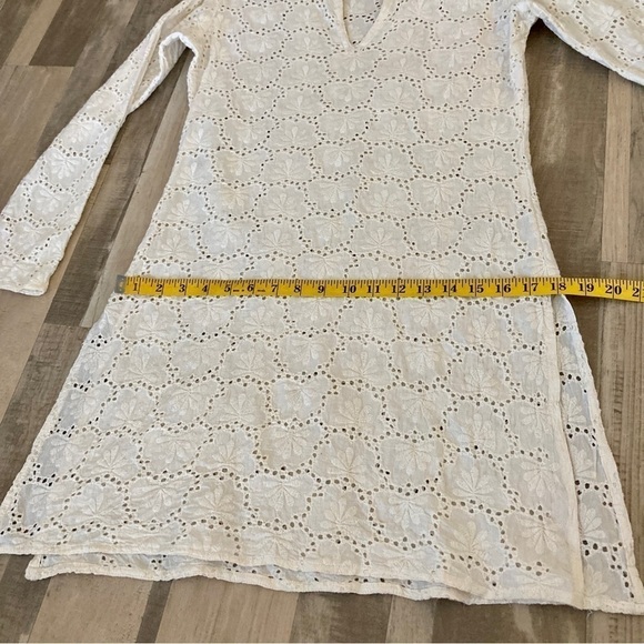 RAJ EMBROIDERED LACE TUNIC MINI DRESS COVERUP - Picture 7 of 10